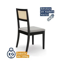 Conjunto Mesa de Jantar Tampo MDF 1,80m e 6 Cadeiras Tiê CabeCasa MadeiraMadeira - 5