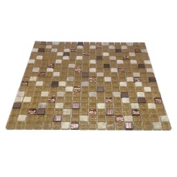 Pastilha de Vidro Cristal Bronze 30x30cm para Banheiro - 3