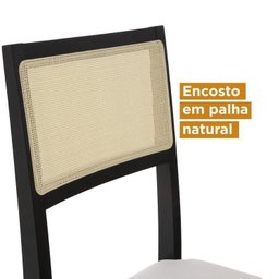 Conjunto Mesa de Jantar Tampo MDF 1,80m e 6 Cadeiras Tiê CabeCasa MadeiraMadeira - 6