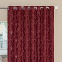 Ver imagem 1 de Cortina Jacquard 2,70x2,50 Para Varão Simples:Vinho