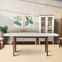 Conjunto Mesa de Jantar Tampo MDF 2,0m e 6 Cadeiras Tiê CabeCasa MadeiraOriginals - 12