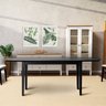 Conjunto Mesa de Jantar Tampo Vidro e MDF 2,0m e 6 Cadeiras Tiê CabeCasa MadeiraOriginals - 10