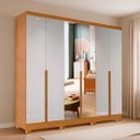 Ver imagem 1 de Guarda Roupa Casal Master 2.70 6 Portas, com Espelho Externo, 100% MDF | Bianchi