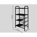 Ver imagem 3 de Fruteira 3 Cestas 4 Prateleiras Mega Tubulares Gol