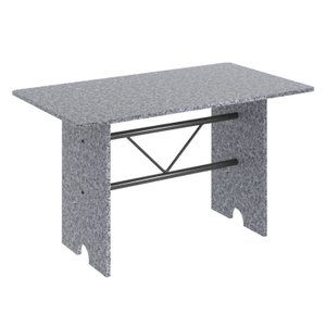 Mesa para Cozinha 120x75cm Tampo Granito 