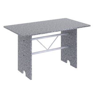 Mesa para Cozinha 120x75cm Tampo Granito 