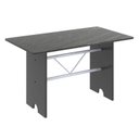 Ver imagem 1 de Mesa para Cozinha 120x75cm Tampo Ardósia Cinza/Martelado Pérola/Indiano