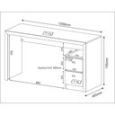 Ver imagem 3 de Escrivaninha Com 2 Gavetas Multimóveis Cr25033 Nogal