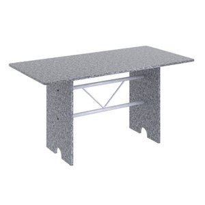 Mesa para Cozinha 140x75cm Tampo Granito