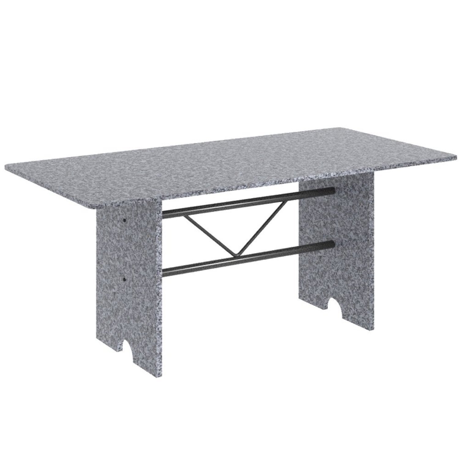 Mesa para Cozinha 180x75cm Tampo Granito  - 1