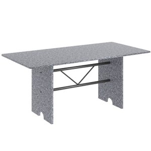 Mesa para Cozinha 180x75cm Tampo Granito 