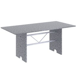 Mesa para Cozinha 180x75cm Tampo Granito  - 1