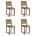 Ver imagem 1 de Conjunto 4 Cadeiras de Plástico Polipropileno Empilhável Hydra Plus