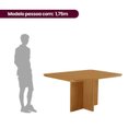 Ver imagem 4 de Mesa para Sala de Jantar 120 cm Tampo 100% MDF Laminado Canto Copo Moscou Marrom