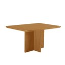 Ver imagem 1 de Mesa para Sala de Jantar 120 cm Tampo 100% MDF Laminado Canto Copo Moscou Marrom