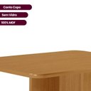 Ver imagem 3 de Mesa para Sala de Jantar 120 cm Tampo 100% MDF Laminado Canto Copo Moscou Marrom