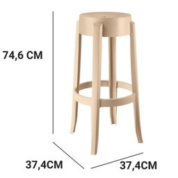 Conjunto 2 Banquetas em Polipropileno Shine Plus - 2