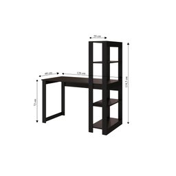 Escrivaninha com Estante Many:preto - 5