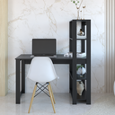 Ver imagem 4 de Escrivaninha com Estante Many:preto