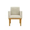 Kit 10 Poltronas Decorativa Reforçada Teciso Suede Cor:bege - 2