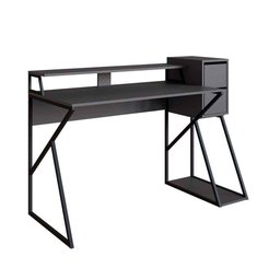 Mesa Gamer para 2 Monitores com Nicho para Cpu e 2 Gavetas Preto Grafite - 2