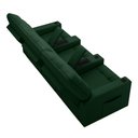 Ver mais imagens de Poltrona do Papai Reclinável Sala de Cinema Movie 3 Lugares Manual Baú USB Veludo Verde Esmeralda Gr