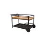 Carrinho Bar Tampo em Madeira e Base em Alumínio Ana - 2