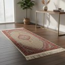 Ver imagem 5 de Tapete Passadeira Oriental Mahi Bege 200x80 cm Tipo Persa