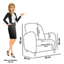 Ver imagem 2 de Poltrona de Amamentação Jhessy com Puff Suede Azul Marinho D'Rossi