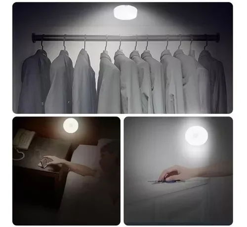 Lâmpada Inteligente sem Fio Sensor de Deteção de Movimetno Xsd Usb Ywg Branco - 4