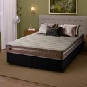 Ver imagem 1 de Conjunto Cama Box Super King c/ Molas Ensacadas Georgia Preto 193x203x60