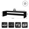 Kit 02 Suportes Stand Base Tela Monitor Soft Elevado 65cm em MDF com 01 Prateleira - Desk Design Pre - 4