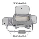 Ver imagem 4 de Bolsa De Transporte Para Pets Cachorro Cão e Gatos Cor Cinza