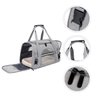 Bolsa De Transporte Para Pets Cachorro Cão e Gatos Cor Cinza - 5