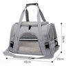 Bolsa De Transporte Para Pets Cachorro Cão e Gatos Cor Cinza - 2