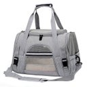 Ver imagem 1 de Bolsa De Transporte Para Pets Cachorro Cão e Gatos Cor Cinza