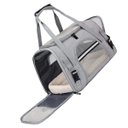 Ver imagem 6 de Bolsa De Transporte Para Pets Cachorro Cão e Gatos Cor Cinza