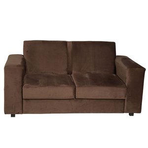 Sofá 2 Lugares 1,60m de Veludo Design Minimalista Moderno para Sala de Estar Pequena e Apartamento