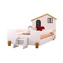 Ver imagem 2 de Cama Montessoriana Infantil Solteiro Belissima Preta - Branca e Amêndoa + Brinde Luminária Led