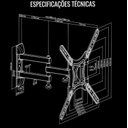 Ver imagem 3 de Suporte de Parede Articulado Tv Monitor de 23 Ate 55