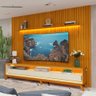 Rack com Painel para TV Até 85 Polegadas Nobre 3 Gavetas Ripado com Led 100% Mdf Naturale/Off White  - 1
