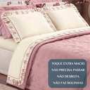 Ver imagem 5 de Conjunto de Lencol Casal Queen Size Chloe Algodão 04 Pçs Toque Super Macio:rosa