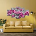 Ver imagem 7 de Kit 5 Placa Quadro Decorativo 3D Borda infinita Arte na Arte Santa Ceia 2 Rosas Rosadas