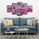 Ver mais imagens de Kit 5 Placa Quadro Decorativo 3D Borda infinita Arte na Arte Santa Ceia 2 Rosas Rosadas