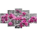Ver imagem 2 de Kit 5 Placa Quadro Decorativo 3D Borda infinita Arte na Arte Santa Ceia 2 Rosas Rosadas