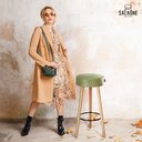 Ver imagem 5 de Kit 2 Banquetas Estofada Alta Londres - Design Moderno:verde