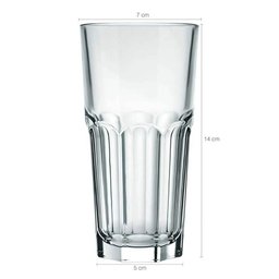 Kit 50 Copos 340ml de Vidro Long Drink Nadir Bristol Bebidas Suco Refrigerante - 2