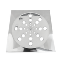 Ver imagem 1 de Tampa Ralo Grelha Quadrado 15x15cm Inox Função Abre / Fecha:Cromado