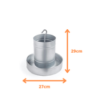 Ver imagem 2 de Comedouro Tubular para Frango de Chapa Galvanizada Olibox