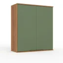 Ver mais imagens de Armário de Cozinha Aéreo Modulado 100% MDF 2 Portas 80cm Princess Yescasa Freijó/Verde Sálvia